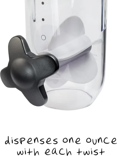 Vista 4 de Dispensador de productos secos y aperitivos con soporte de acero, 13 onzas