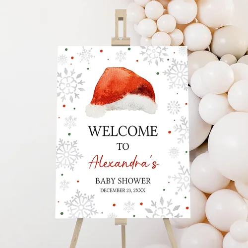 Vista 21 de Letrero de bienvenida personalizado para baby shower, Baby It's Cold Shower #8Tr