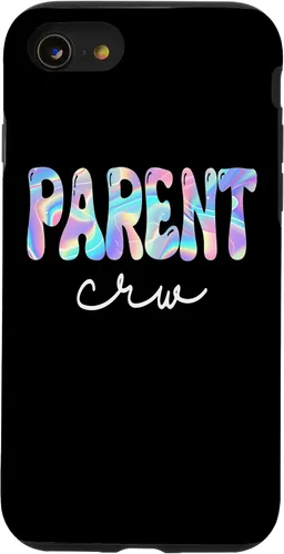Vista 13 de iPhone 15 Parent Crew Groovy Back to School Cute Teachers Women Girl Case
