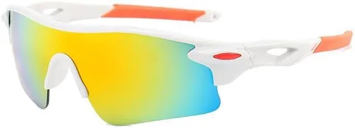 Vista 5 de Swanoble UV400 2 Sports Sunglasses for Kids Cycling,Light frame Sunglasses for Boys Girls,Youth Softball Baseball Golf