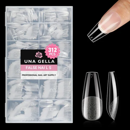 Vista 20 de UNA GELLA Pegamento de uñas de gel 6 en 1 para puntas de uñas transparentes