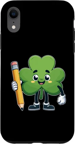 Vista 8 de Funda para iPhone 14 Pro Max Cute St Patrick Day Shamrock Lucky Teacher Saint Pattys Kids