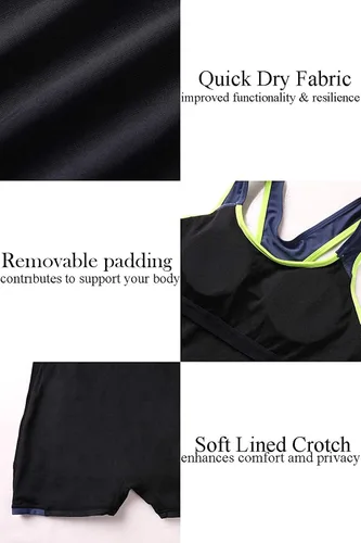 Vista 6 de BEAUTYIN - Traje de baño de una pieza para mujer trajes de baño deportivos