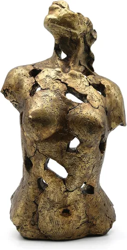 Vista 12 de Lukitas Busto femenino abstracto con escultura de mariposas, estatua de Afrodita, decoración artística de figura corporal, belleza de defectos