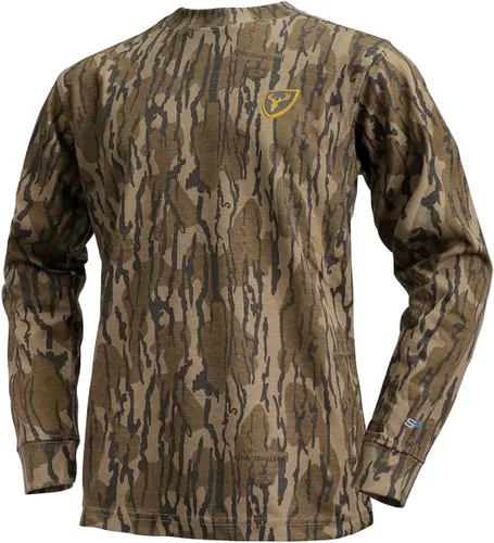 Vista 5 de Camisa de manga larga juvenil de algodón fusionado de la serie Shield, camisa de camuflaje para jóvenes Mo Bottomland Original
