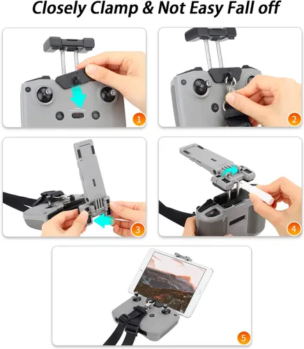 Vista 7 de Soporte para tablet RC-N1 con control remoto de 7.9 a 11 pulgadas para DJI Mini 3 Pro Mavic 3 Air 2S Mavic Air 2 Mini 2 Drone Accessories Bracket