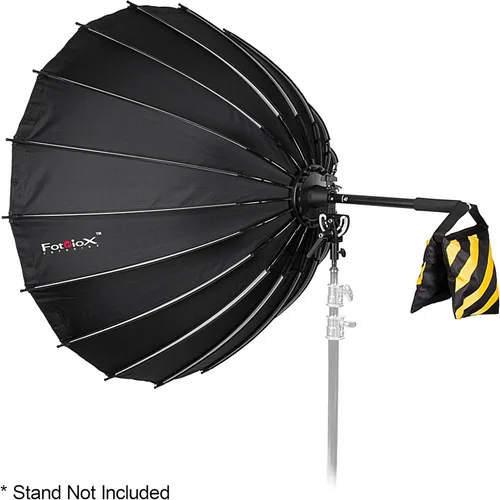 Vista 9 de Fotodiox DLX - Caja de luz parabólica de enfoque de 48 pulgadas con Bowens Speedring – 48 pulgadas (47.2 in) centrable y plegable rápido
