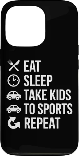 Vista 10 de Eat Sleep Take Kids to Sports Repeat Sports Parent Life Case for iPhone 17