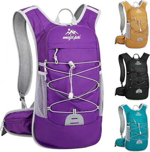 Vista 11 de Hiking Travel Backpack for Men Women, 20L Lightweight Camping Backpack, Hiking Daypack with Water Bladder for Hiking Negro