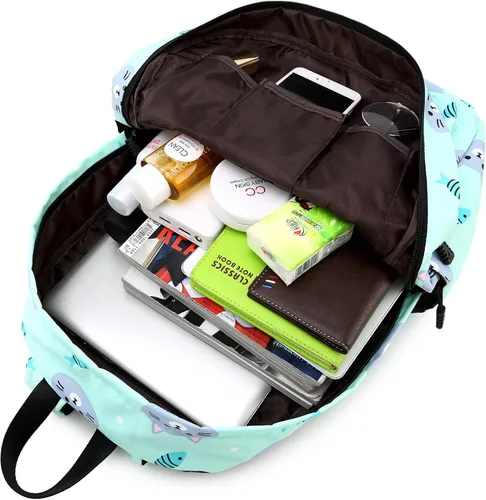 Vista 6 de Abshoo mochila ligera infantil de unicornio bolsa para la escuela bolsa para niñas