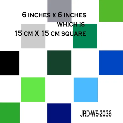 Vista 3 de Colorful Square Tile wall Sticker for Bathroom, Bathroom stickers, Tile transfer, Kid wall art, Tile wall stickers, Nursery sticker