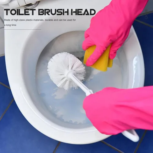 Vista 3 de 3 unids Bowl para herramientas Limpiadores de reemplazo de plástico para el hogar Accesorios redondos Cabezales Cabeza duradera Cepillo de limpieza