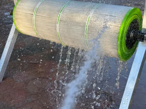 Vista 3 de Estante Limpiador de Cartuchos de Filtro SpinDoc para cartuchos de piscina de 3, 4 o 6 pulgadas, Equipo de Bomba de Mantenimiento de Acción Tornado