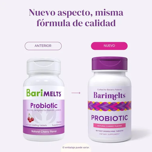 Vista 6 de BariMelts Probióticos, 5 mil millones de UFC, 60 tabletas de disolución rápida (suministro de 2 meses) - Probióticos sin azúcar para mujeres, apoyan