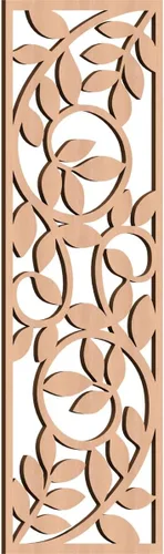 Vista 185 de 9 3/8"W x 24 3/8"H x 1/4"T Utica Decorativo Fretwork Madera Paneles de Pared, Abedul