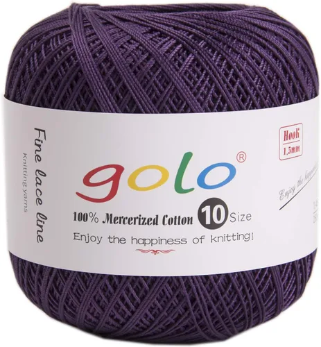 Vista 85 de Golo - 3 bolas de hilo de ganchillo tamaño 10, hilo de crochet para tejer a mano 102
