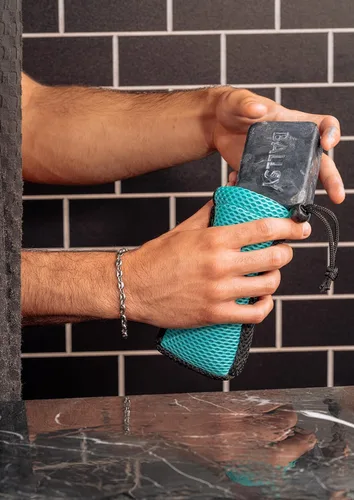 Vista 3 de Ballsy Sud Sack - Bolsa de jabón para barra exfoliante para hombre