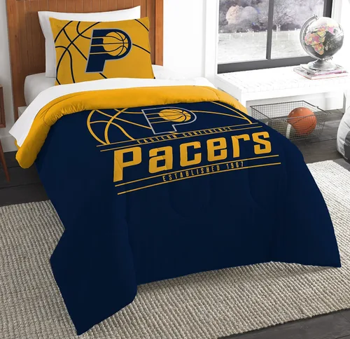 Vista 40 de Northwest NBA Unisex-Adult Comforter and Sham Set Golpe inverso