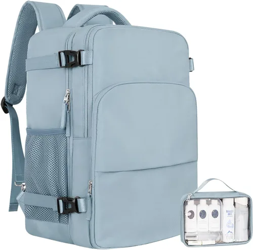 Vista 23 de Mochila de Viaje Sinaliy, Verde militar, Grande, Viajes