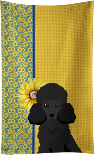 Vista 62 de Caroline's Treasures WDK5313KTWL - Toalla de cocina con diseño de girasoles de verano, color negro y tostado, Airedale Terrier, toalla de mano