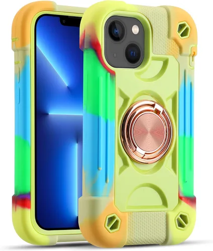 Vista 101 de MARKILL Funda compatible con iPhone Air de 6.5 pulgadas 2025 con soporte de anillo giratorio de 360 grados, protección contra caídas de grado