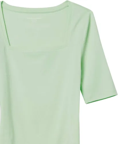 Vista 55 de Amazon Essentials - Camiseta de manga corta y cuello cuadrado para mujer