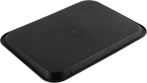 Vista 5 de SHEUTSAN 8 paquetes de bandejas de plástico de 16 x 12 pulgadas para comida rápida, bandejas rectangulares antideslizantes para servicio