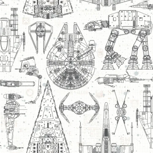 Vista 12 de RoomMates RMK11063WP Star Wars El Lado Oscuro Negro Papel Tapiz Autoadhesivo