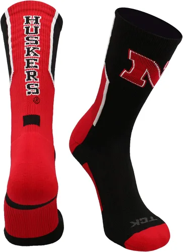 Vista 12 de TCK NCAA Perimeter Crew Socks, calcetines deportivos de equipo de rendimiento atlético para hombres y mujeres, absorben la humedad, con licencia