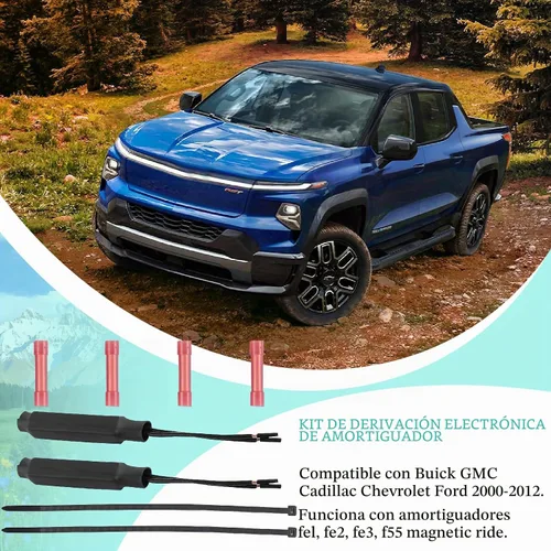 Vista 3 de Kit Electrónico de Derivación de Amortiguador Compatible con Buick GMC Cadillac Chevrolet Ford 2000-2012 Funciona en Amortiguadores de Suspensión