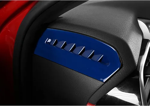 Vista 8 de Xotic Tech - Cubierta de salida de CA para consola lateral de salpicadero, color azul, compatible con Toyota Camry 2018-2024
