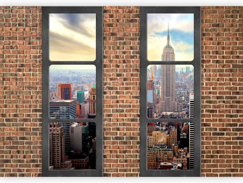 Vista 10 de artgeist Mural de pared prémium de Nueva York, 79 x 55 pulgadas, papel tapiz no tejido, decoración de pared de vellón, impresión fotográfica, diseño