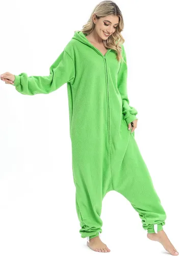 Vista 4 de Pijama de animal unisex para adultos, para Halloween, cosplay, ropa de dormir