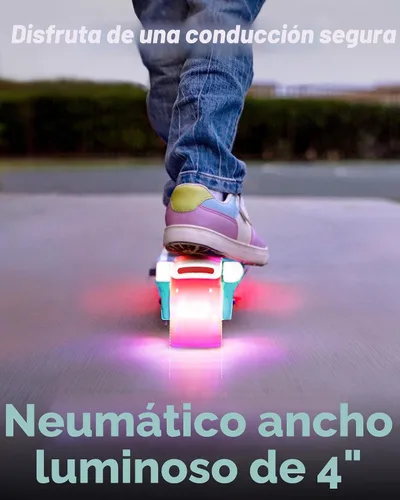 Vista 6 de Gyroor KS2 Electric Scooter for Kids, 5 MPH, LED Light-Up Wheels, Ages 3-8