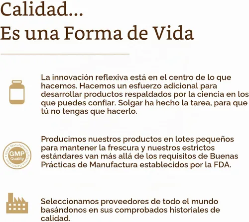 Vista 6 de Cápsulas de solina/inositol Solgar de 0.017 onzas, vegetales, 100