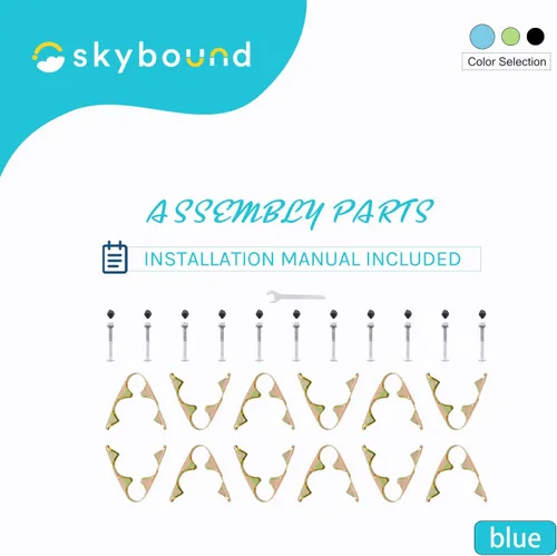 Vista 6 de SkyBound Juego completo de 6 postes y accesorios de repuesto universales. Red no incluida. Variedad