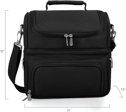 Vista 9 de PICNIC TIME NCAA Nebraska Cornhuskers Pranzo - Lonchera aislada con juego de pícnic, bolsa enfriadora para el almuerzo