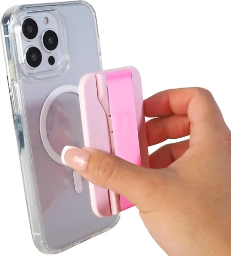 Vista 31 de LoveHandle PRO Compatible con MagSafe Agarre Magnético para Teléfono con Soporte - Montar, Correa y Soporte para Smartphone y Tableta - Anillo