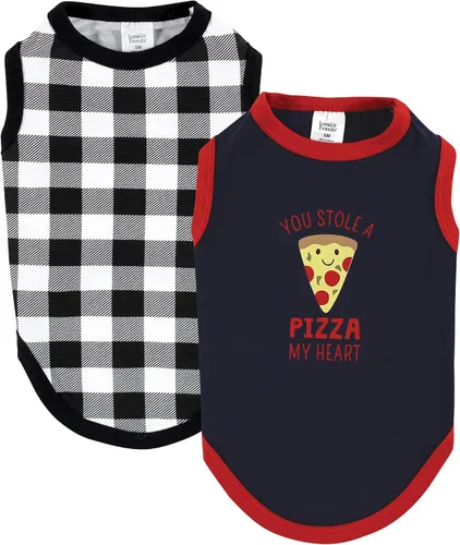 Vista 20 de Luvable Friends Camisetas de algodón para perros y gatos, 2 unidades, camuflaje plátano, talla XS