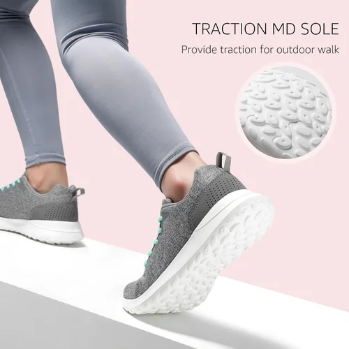 Vista 5 de STQ Zapatos deportivos para caminar resistentes al agua para mujer con soporte de arco