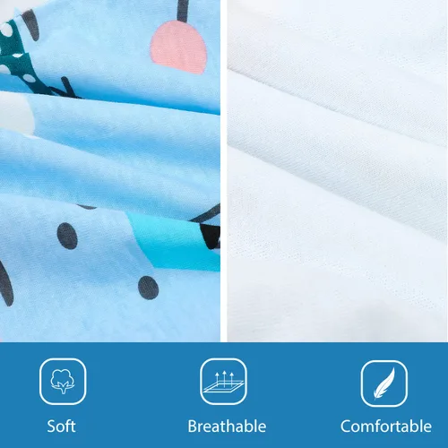 Vista 5 de MooMoo Baby Pantalones de pañales impermeables para entrenamiento para ir al baño, 2 paquetes de pañales cortos nocturnos para niños