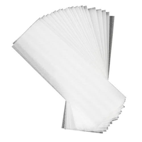 Vista 2 de FRCOLOR Kit de 150 hojas de tinte para el cabello con resaltador de algodón perla, cepillo, cuenco, tiras de papel de aluminio, balayage blanco