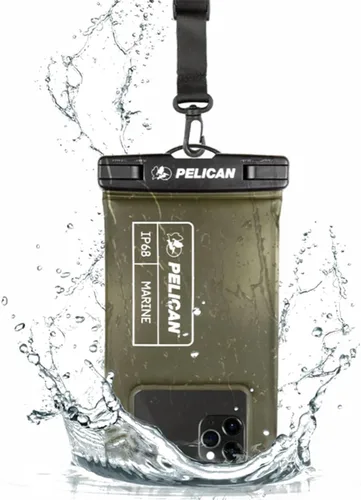 Vista 9 de Pelican Marine - Bolsa impermeable para teléfono IP68 con bolsillo de almacenamiento (grande) - Estuche impermeable flotante para teléfono