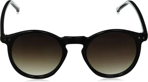 Vista 2 de zeroUV Retro Horned Rim P3 Keyhole Round Horn Rimmed Sunglasses