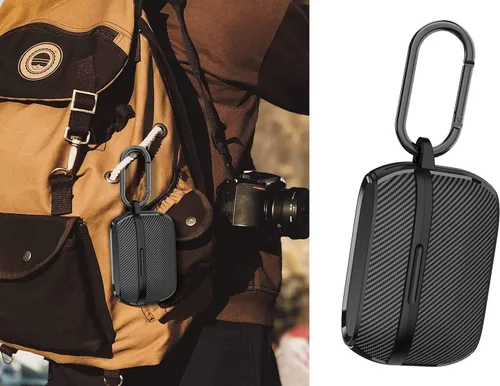 Vista 6 de Compatible con Jabra Elite 75t / Elite Active 75t Funda frontal LED visible de cuerpo completo TPU militar duro carcasa protectora con llavero