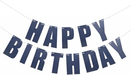 Vista 18 de Cartel de feliz cumpleaños para decoraciones de fiesta de cumpleaños (aguamarina)