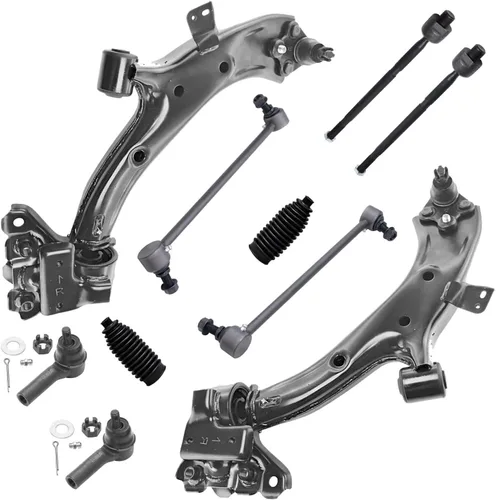 Vista 115 de Detroit Axle - Kit de suspensión delantera de 10 piezas para Chevrolet Trailblazer GMC Envoy 2004-2007 2005 2006 Soportes de brazo de control
