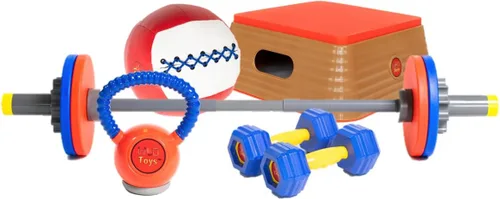 Vista 9 de WOD Toys® Juego Completo de Juguetes de Fitness para Niños - Juguetes de Fitness Seguros y Duraderos Inspirados en Crossfit® para Niños