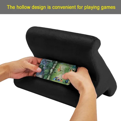 Vista 3 de SAMHOUSING Soporte de almohada para tablet, 3 ángulos de visión, compatible con tabletas, teléfonos y iPad Pro 9.7, 10.5, 12.9 Air Mini 4, Kindle