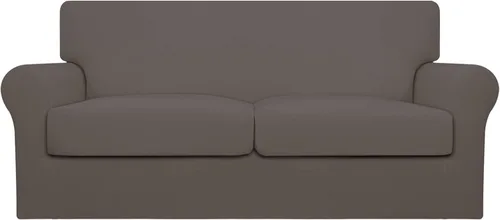 Vista 55 de Easy-Going Funda de sofá suave y elástica de 3 piezas para perros, funda de sofá lavable para sofá de 2 cojines separados, protector elástico